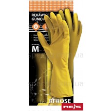 Защитные резиновые перчатки хозяйственные RFROSE