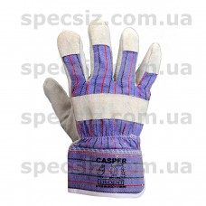 Комбинированные перчатки Casper на подкладке, с манжетами